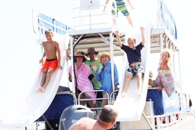 Double-Decker Pontoon Boat Rental