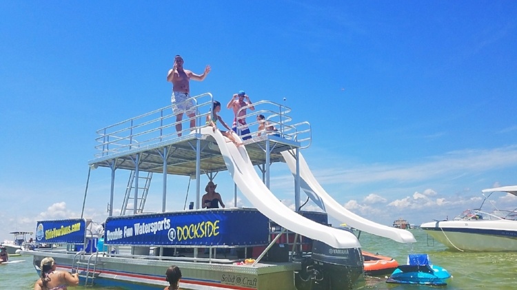 Double-Decker Pontoon Boat Rental