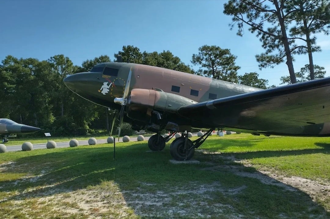 historic plane at air force armament museum