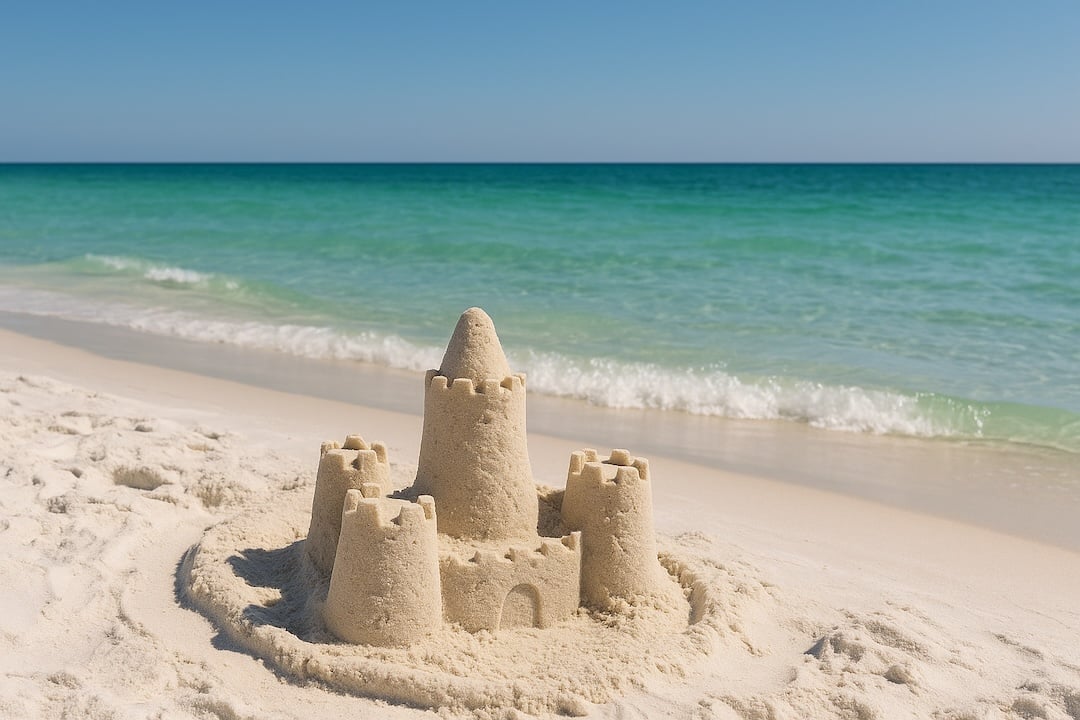 sandcastle on destin FL beach